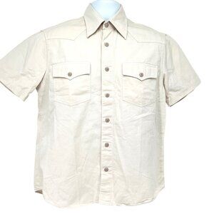American Soul Equestrian Team Men's Short Sleeve Button Cotton Shirt Size Small